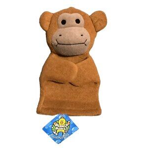 Bubble Buddies Monkey Baby Bath Hand Puppet New Old Stock Washcloth 10"